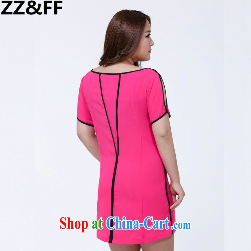 ZZ &FF 201 summer with new, larger women mm thick beauty dresses Korean version the code female Red XXXXL, ZZ &FF, shopping on the Internet