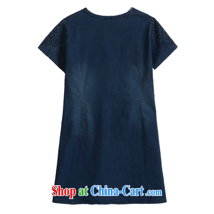 Thin (NOS) summer new Korean version the Code women dress loose video thin embroidery denim dress M 51,241 dark blue large code 5 190 XL about Jack through pictures, price, brand platters! Elections are good character, the national distribution, so why buy now enjoy more preferential! Health