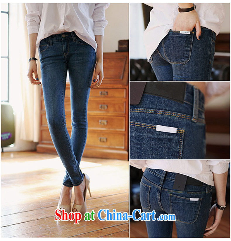 Thin (NOS) Korean version of the greater code female summer New Beauty video skinny legs jeans pants M 25,011 blue 42, 210 Jack left and right through pictures, price, brand platters! Elections are good character, the national distribution, so why buy now enjoy more preferential! Health