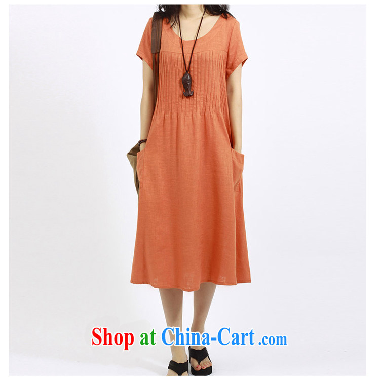 Be spray pure 2015 spring and summer, the female loose wrinkled cotton mA short-sleeve style dresses 8056 green L pictures, price, brand platters! Elections are good character, the national distribution, so why buy now enjoy more preferential! Health