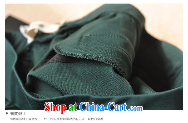Crescent Moon Spring 2015 summer new pants female thick mm elasticated waist stretch women Beauty Salon, through King, solid female trousers dark green 42 pictures, price, brand platters! Elections are good character, the national distribution, so why buy now enjoy more preferential! Health