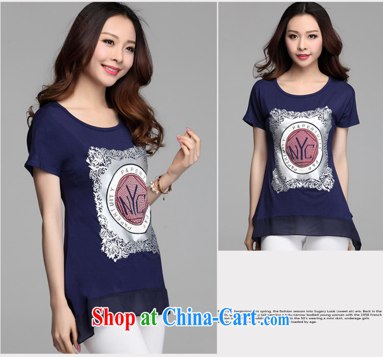In short, will be the 2015 summer new, large, thick MM cultivating graphics thin wood drill snow woven stitching stamp short sleeve large code T pension J 622 dark blue 3XL pictures, price, brand platters! Elections are good character, the national distribution, so why buy now enjoy more preferential! Health