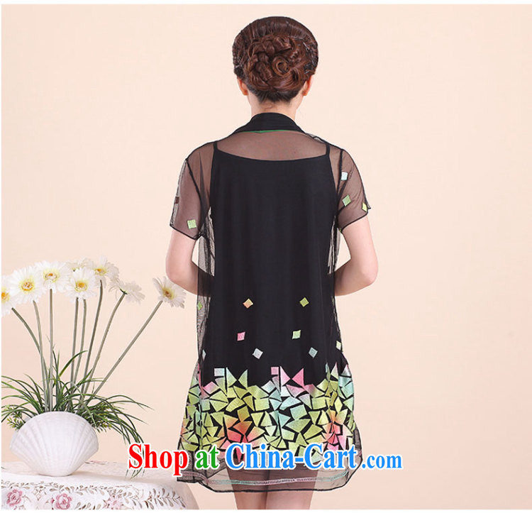 2015 new women with large, two-piece, older women summer two-piece short-sleeved T pension 40 years old middle-aged mother with T-shirt larger dresses red XXXL pictures, price, brand platters! Elections are good character, the national distribution, so why buy now enjoy more preferential! Health