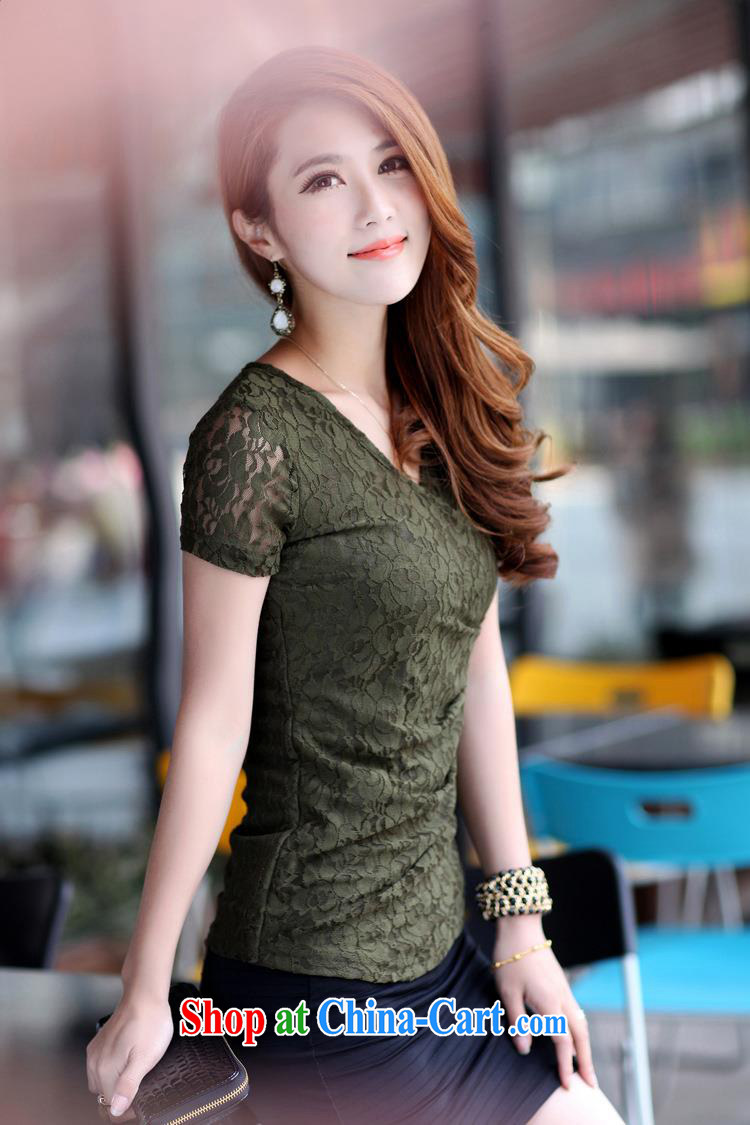 Cool hip hop is 2015 mm thick New, and indeed increase, long-sleeved lace solid shirt V collar lace T-shirt spring loaded the code t-shirt military green (long-sleeved) 5 XL pictures, price, brand platters! Elections are good character, the national distribution, so why buy now enjoy more preferential! Health
