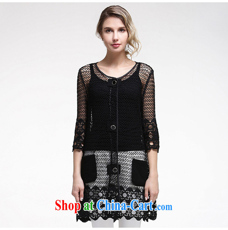 Race Contact Us 2015 new thick sister larger women's coats spring Korean version, silk Openwork knitting cardigan girls 651106032 black XXXXL - 48 pictures, price, brand platters! Elections are good character, the national distribution, so why buy now enjoy more preferential! Health