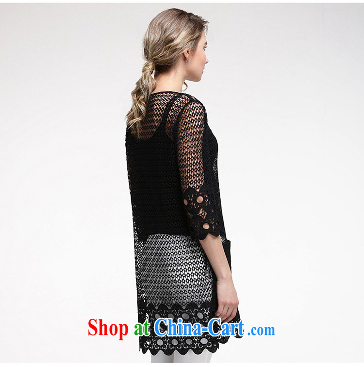 Race Contact Us 2015 new thick sister larger women's coats spring Korean version, silk Openwork knitting cardigan girls 651106032 black XXXXL - 48 pictures, price, brand platters! Elections are good character, the national distribution, so why buy now enjoy more preferential! Health