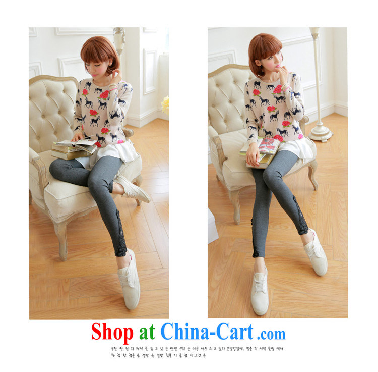 Fish the dream 2015 new pregnant women with spring loaded Korean lace lace cotton and abdominal trousers trousers pregnant women pants solid light gray XL pictures, price, brand platters! Elections are good character, the national distribution, so why buy now enjoy more preferential! Health