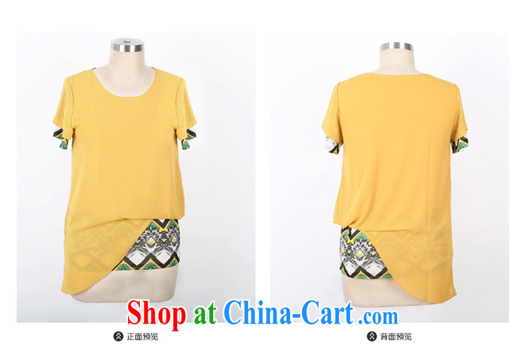 Mephidross economy honey, 2015 summer New, and indeed increase, female Korean version thick MM the waist graphics thin leave two snow woven shirts 1303 yellow large code 5 XL 200 Jack left and right pictures, price, brand platters! Elections are good character, the national distribution, so why buy now enjoy more preferential! Health