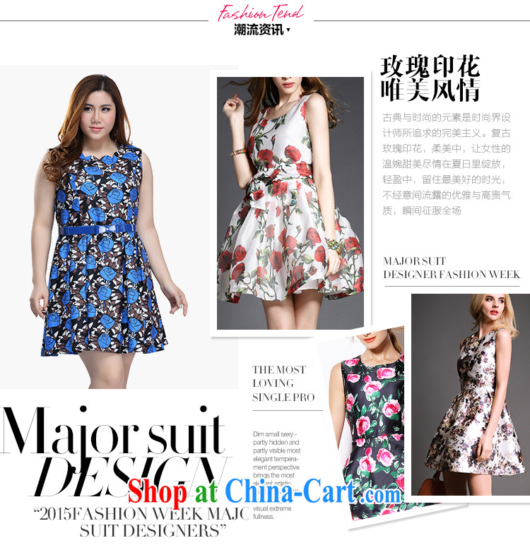 Slim LI Sau 2015 spring new larger dresses video thin rose stamp sleeveless dresses Q 7172 yellow 2 XL pictures, price, brand platters! Elections are good character, the national distribution, so why buy now enjoy more preferential! Health