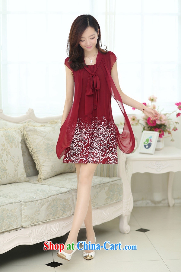 Purple long-sun summer 2015 new female Korean beauty and stylish short-sleeve snow woven dresses mm thick middle-aged loose the code stamp pregnant women skirt 1311/wine red 5 XL pictures, price, brand platters! Elections are good character, the national distribution, so why buy now enjoy more preferential! Health