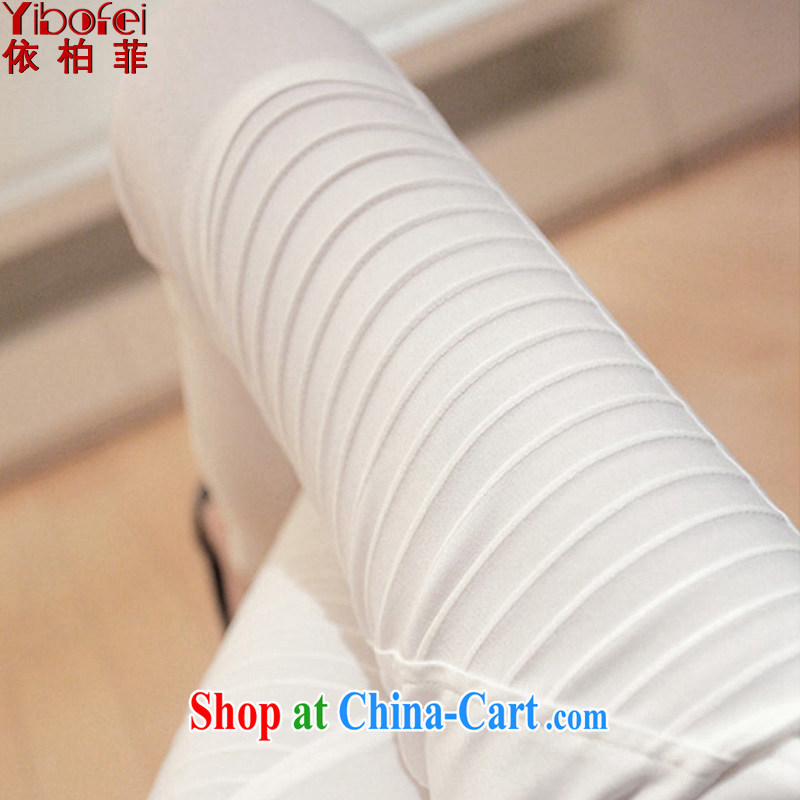 According to perfect 2015 spring new thick mm and indeed intensify, Korean fashion beauty reference and tight solid Trouser press castor pants female Y 2026 white XXXL _160 - 200_