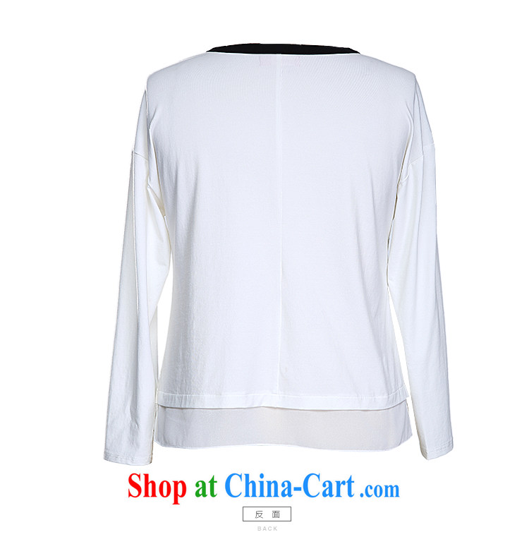 Slim LI Sau 2015 spring and summer new, larger female stitching stamp hot Drill Down shoulder cuff round-collar T pension Q 7660 black 2 XL pictures, price, brand platters! Elections are good character, the national distribution, so why buy now enjoy more preferential! Health