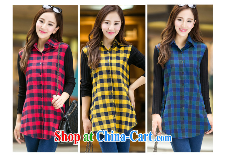 Cool Barbie ethnic 2015 spring south korea video thin checkered shirt girls long-sleeved and indeed XL women mm thick loose shirt yellow 5 XL pictures, price, brand platters! Elections are good character, the national distribution, so why buy now enjoy more preferential! Health