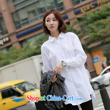 The code is female is 100 to 2015, Korean version of the greater, long, loose cotton long-sleeved shirt, white T-shirt 2985 #white XXL pictures, price, brand platters! Elections are good character, the national distribution, so why buy now enjoy more preferential! Health