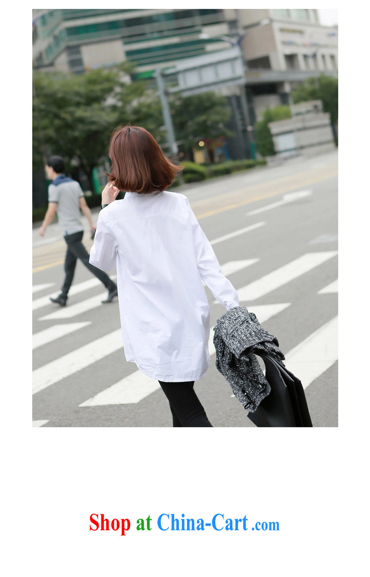 The code is female is 100 to 2015, Korean version of the greater, long, loose cotton long-sleeved shirt, white T-shirt 2985 #white XXL pictures, price, brand platters! Elections are good character, the national distribution, so why buy now enjoy more preferential! Health