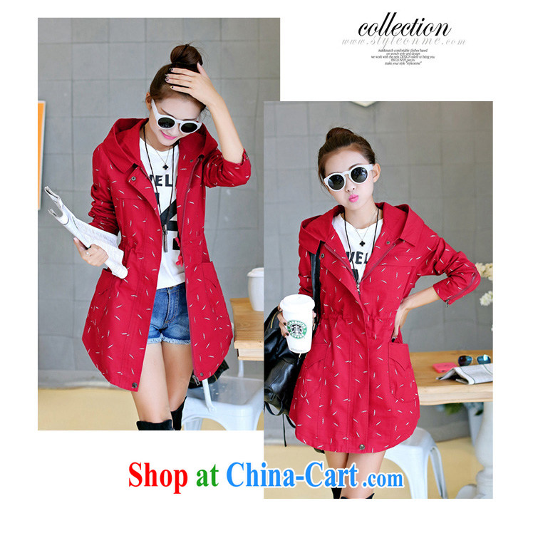 Purple long-sun Spring and Autumn 2015 the new Korean version in cultivating long, casual clothing and large, female cotton stamp jacket red 3XL pictures, price, brand platters! Elections are good character, the national distribution, so why buy now enjoy more preferential! Health