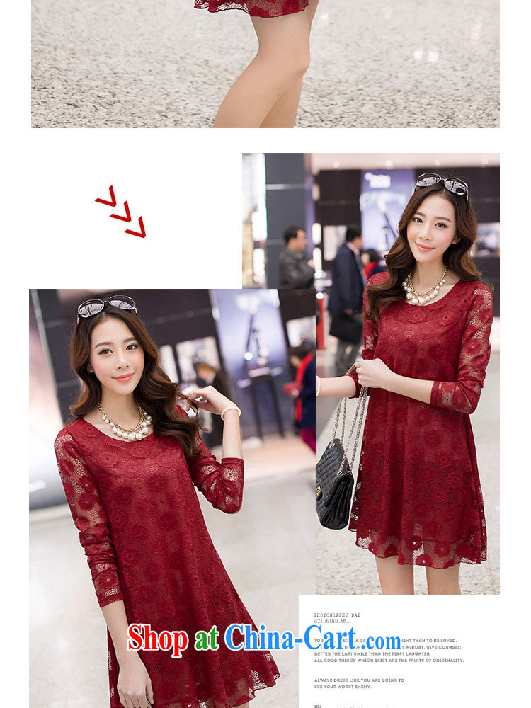 Jung-eun 2015 new female fat woman XL dresses loose video thin lace shirt Z 2005 black XXXXL pictures, price, brand platters! Elections are good character, the national distribution, so why buy now enjoy more preferential! Health