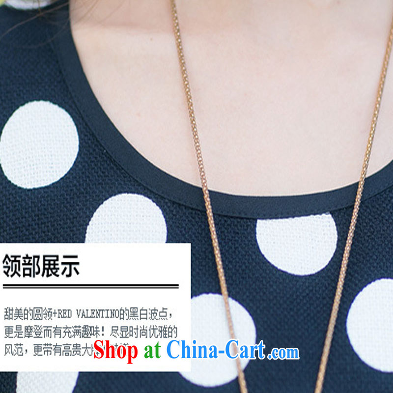 Jung-eun 2015 new short-sleeved T-shirt large, female loose video thin, wave in sleeveless XZ 5001 black XXXXL, Jung-eun, shopping on the Internet