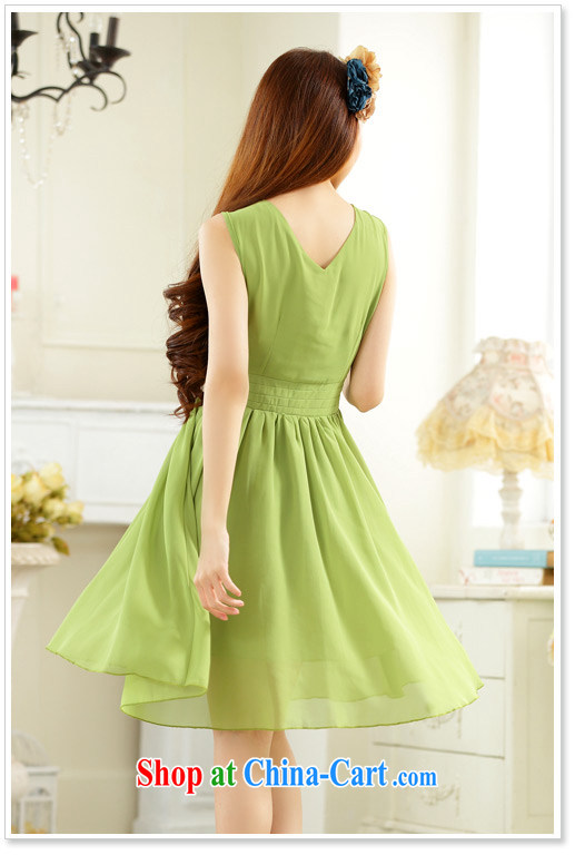 The package-XL dresses Korean elegant elegant V collar sleeveless ice woven skirt green-waist dress skirts Solid Color thick sister graphics green 3XL approximately 170 - 180 Jack pictures, price, brand platters! Elections are good character, the national distribution, so why buy now enjoy more preferential! Health