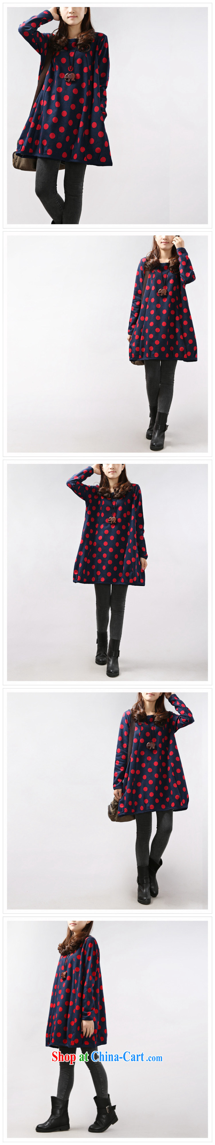 Cherry, Butterfly Spring 2015 the new female thick MM sweater larger dresses Korean long-sleeved thick MM cartoon pattern dresses red XXL pictures, price, brand platters! Elections are good character, the national distribution, so why buy now enjoy more preferential! Health