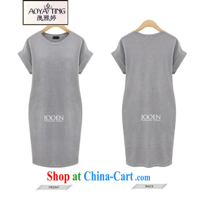 o Ya-ting 2015 spring new European and American King Size, female summer is indeed the more solid dresses 200 Jack D 30 light gray 5 XL recommends that you 175 - 210 jack, O Ya-ting (aoyating), online shopping