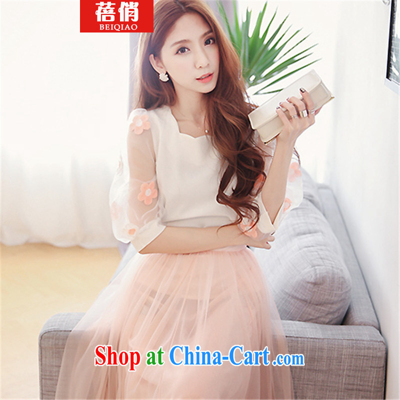 Mrs Ingrid Yeung, 2015 ladies embroidered Web dress two pink L, Mrs Ingrid, (BEIQIAO), online shopping