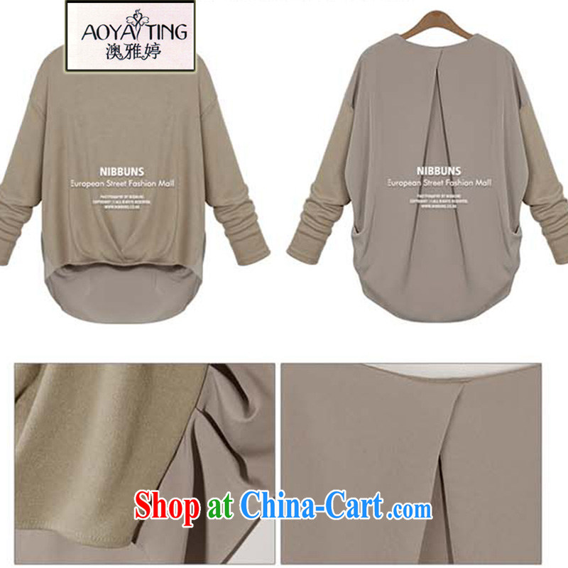 o Ya-ting 2015 new female Spring and Autumn knitting T-shirt long-sleeved shirt T female and indeed intensify, Korean edition T-shirt D 34 dark gray 4 XL recommends that you 160 - 180 jack, O Ya-ting (aoyating), online shopping