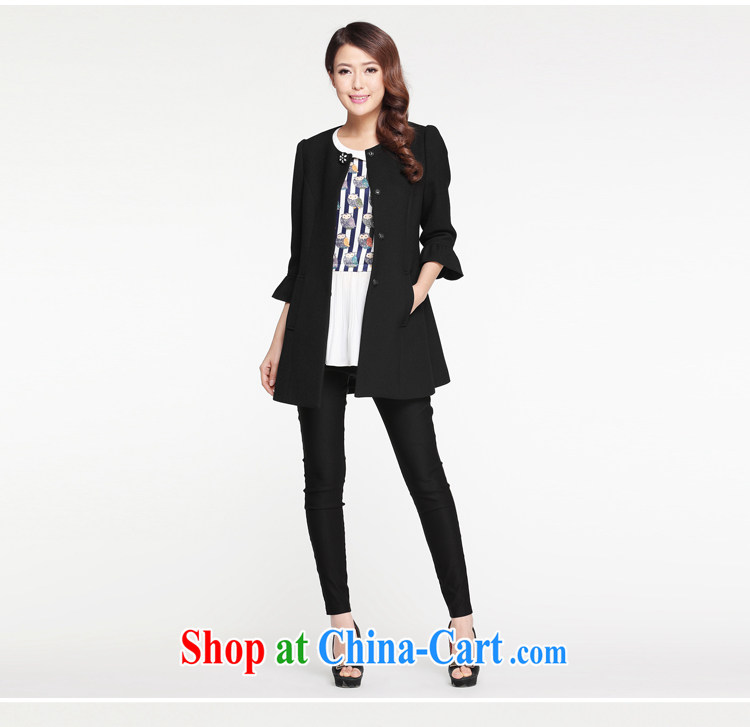 Cloud the larger female 2015 spring new Korean casual jacket thick MM horn 7 cuff video thin T-shirt black by default Shun Feng express pictures, price, brand platters! Elections are good character, the national distribution, so why buy now enjoy more preferential! Health