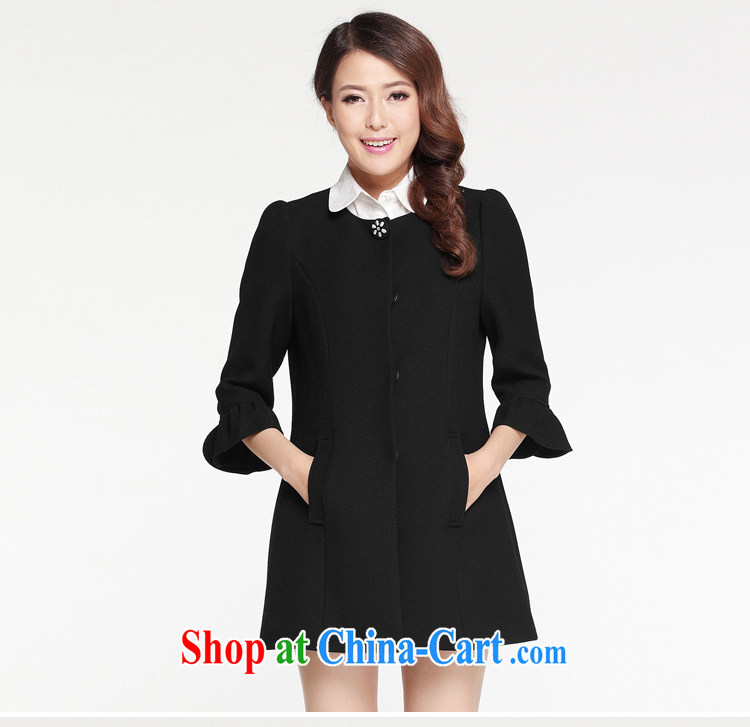 Cloud the larger female 2015 spring new Korean casual jacket thick MM horn 7 cuff video thin T-shirt black by default Shun Feng express pictures, price, brand platters! Elections are good character, the national distribution, so why buy now enjoy more preferential! Health