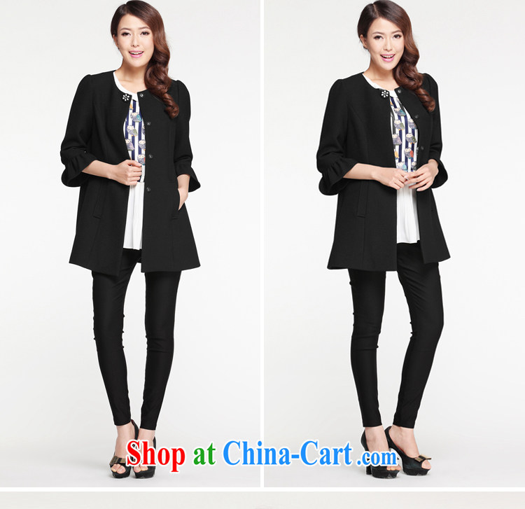 Cloud the larger female 2015 spring new Korean casual jacket thick MM horn 7 cuff video thin T-shirt black by default Shun Feng express pictures, price, brand platters! Elections are good character, the national distribution, so why buy now enjoy more preferential! Health