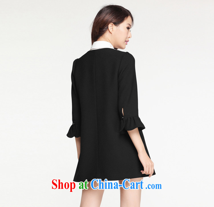 Cloud the larger female 2015 spring new Korean casual jacket thick MM horn 7 cuff video thin T-shirt black by default Shun Feng express pictures, price, brand platters! Elections are good character, the national distribution, so why buy now enjoy more preferential! Health