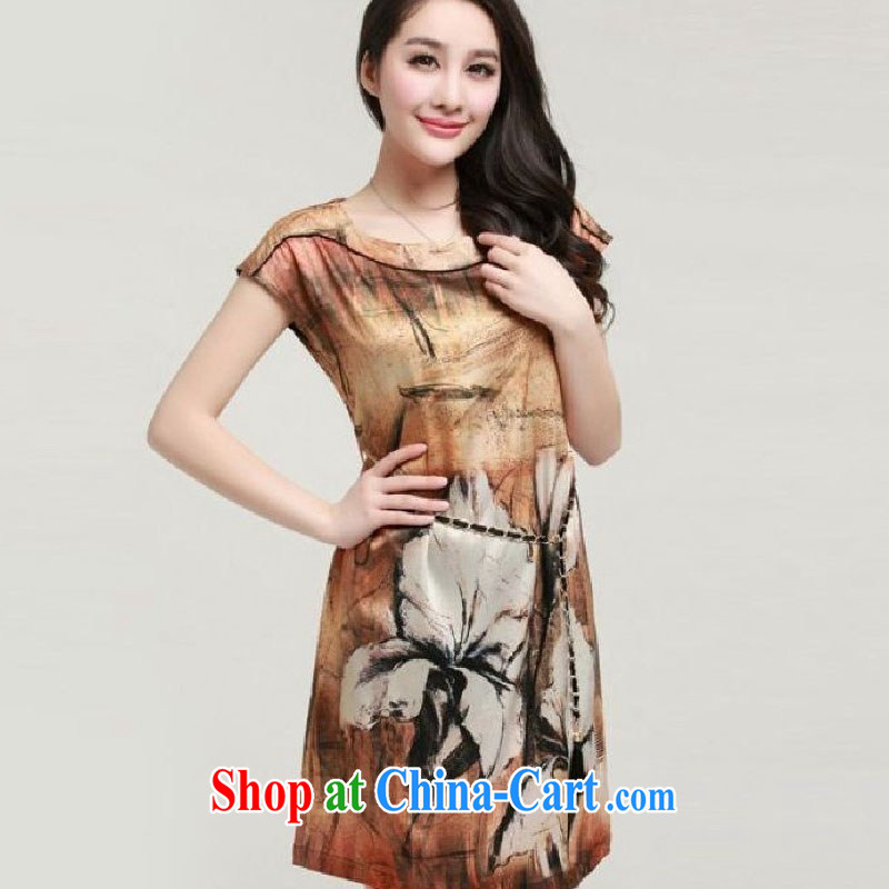 The stone is indeed the XL women summer dresses silk thick, sister graphics thin, the red XXXL, the stone (Bushi), and, on-line shopping