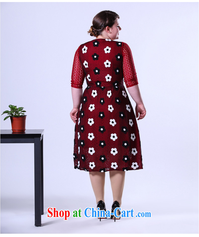 Spring 2015 thick sister graphics thin larger female new languages, three-dimensional embroidered dresses lace long skirt picture color the code 5 XL pictures, price, brand platters! Elections are good character, the national distribution, so why buy now enjoy more preferential! Health