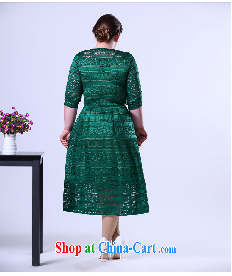 The increase is indeed female 200 Jack thick sister spring 2015 Openwork elegant lace 7 cuff dress long picture color the code 3 XL (pre-sale April 28 shipping pictures, price, brand platters! Elections are good character, the national distribution, so why buy now enjoy more preferential! Health