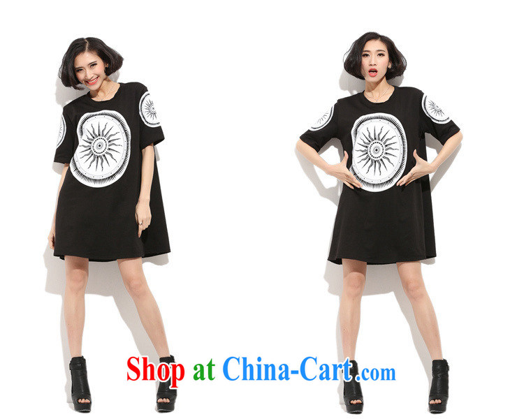Director of the Advisory Committee 2015 spring and summer with new, and indeed increase, female fat mm video thin, long, short-sleeved T shirt-skirt black loose all code brassieres tile 110 pictures, price, brand platters! Elections are good character, the national distribution, so why buy now enjoy more preferential! Health