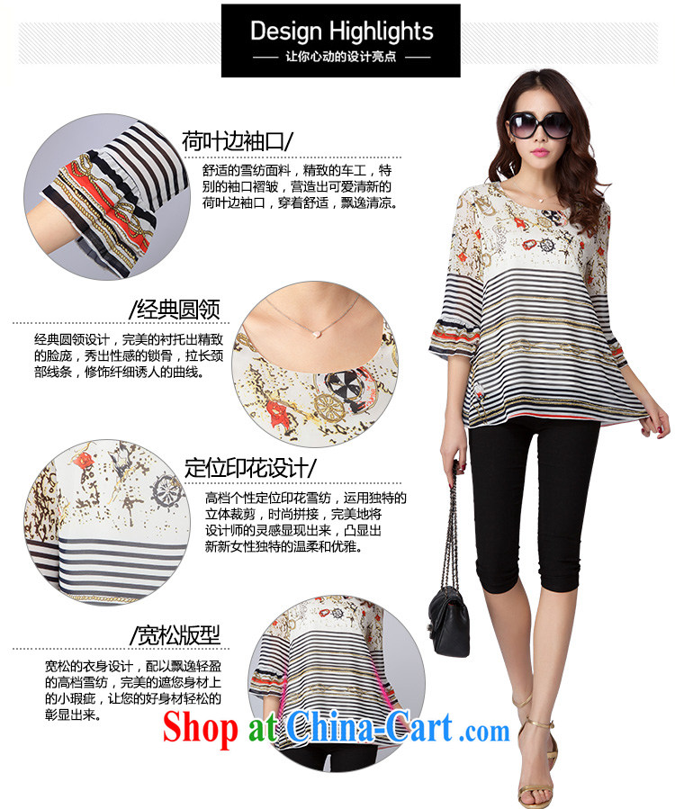ZORMO Korean female thick mm maximum code snow woven shirts spring and summer stripes stamp duty 7 cuffs and indeed increase loose shirt picture color 4 XL pictures, price, brand platters! Elections are good character, the national distribution, so why buy now enjoy more preferential! Health