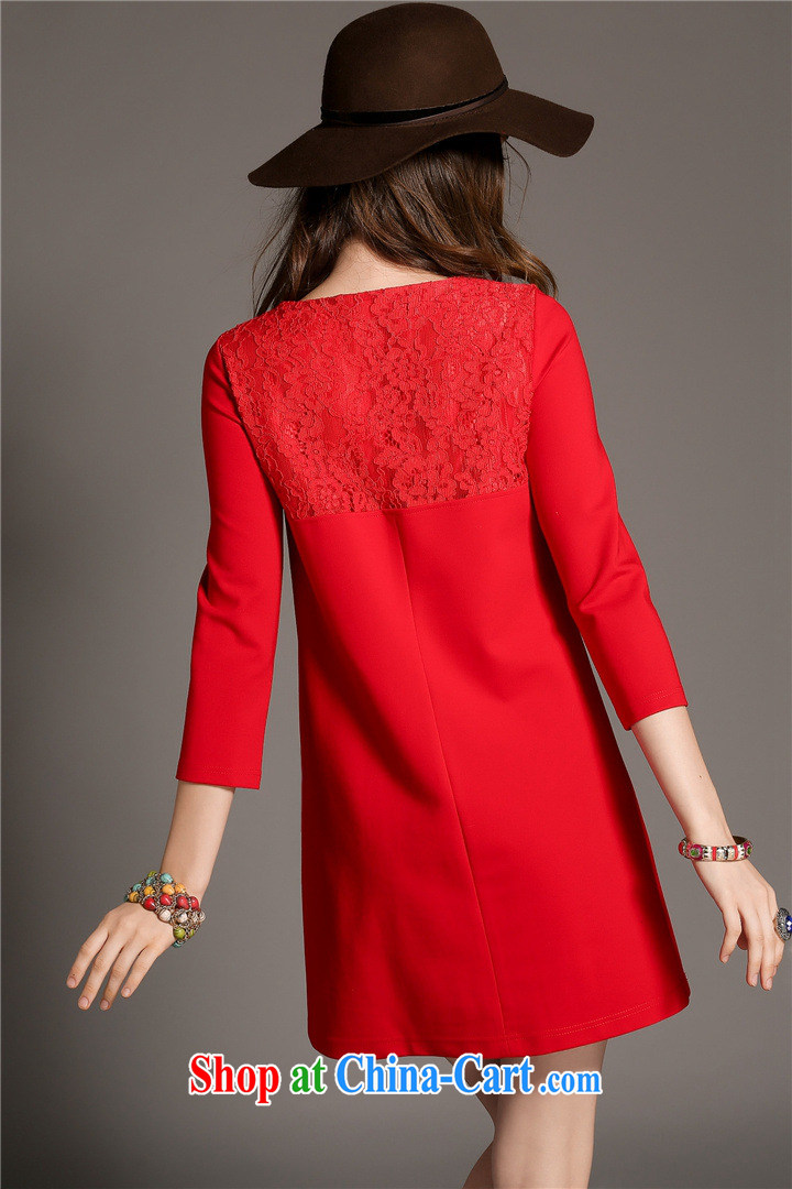 In 2015 Arthur spring new women with loose the Code women mm thick aura lace, long stitching solid long-sleeved dresses black XXL pictures, price, brand platters! Elections are good character, the national distribution, so why buy now enjoy more preferential! Health