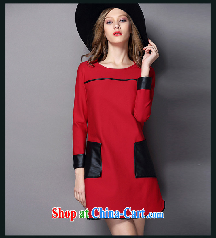 Mephidross economy honey, 2015 spring new XL female American and European high-end fashion hit color dresses 2045 big red code 5 XL pictures, price, brand platters! Elections are good character, the national distribution, so why buy now enjoy more preferential! Health