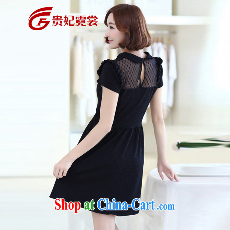 queen sleeper sofa Ngai advisory committee King, female 2015 summer new, indeed the XL dress mm thick lace stitching short-sleeved baby collar skirt A black 2 XL recommendations 155 - 170 jack, Queen sleeper sofa Ngai Advisory Committee, and on-line shopping