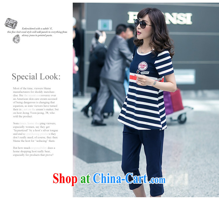 ZORMO summer 2015 new Korean female larger campaign kit mm thick and indeed increase cotton leisure suite royal blue 4 XL pictures, price, brand platters! Elections are good character, the national distribution, so why buy now enjoy more preferential! Health