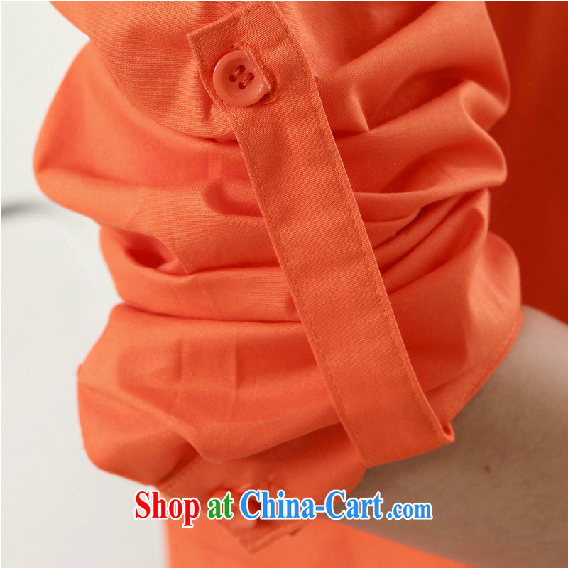 mm thick white shirt ladies' long-sleeved 2015 spring Korean lace shirt King code Solid shirt 200 Jack white 5 XL, Jade Yi Shu, shopping on the Internet