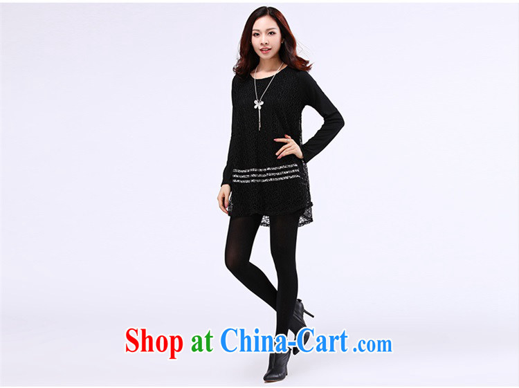 Spend $mirror 2015 spring new and indeed XL female graphics thin winter clothing thick sister Korean solid T pension 8517 black XXXXXL pictures, price, brand platters! Elections are good character, the national distribution, so why buy now enjoy more preferential! Health