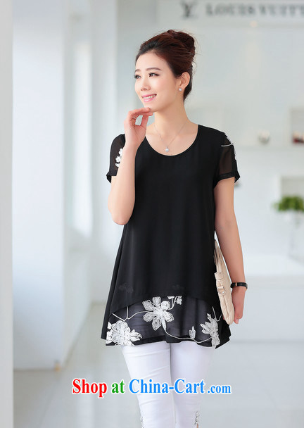 The Pueblo, 2015 new spring and summer with the Code long-sleeved clothes loose snow woven shirts stylish short-sleeved T-shirt Small Solid Ms. shirt 1508 #black XXL pictures, price, brand platters! Elections are good character, the national distribution, so why buy now enjoy more preferential! Health