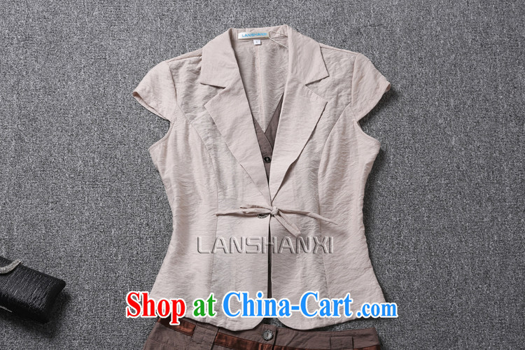 Blue Mountains (LANSHANXI) 2015 new kit female summer Korean fashion beauty two-part kit dress pants leisure the code sets the color 4 XL pictures, price, brand platters! Elections are good character, the national distribution, so why buy now enjoy more preferential! Health