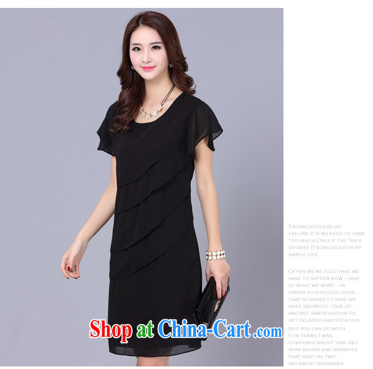 The cycle of morning 2015 spring and summer new, larger female thick mm round-collar solid ice woven flouncing zig-zag black cake purple skirt 4 XL pictures, price, brand platters! Elections are good character, the national distribution, so why buy now enjoy more preferential! Health