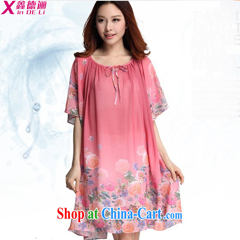 As obligations be inscribed 2015 spring new Snow woven large code dress thick MM bowtie loose stamp dress code the female Red XXXL, Xin, obligations, and, on-line shopping