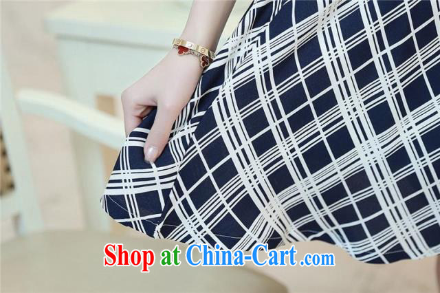 Love Yuen long summer 2015 new female grid stitching leave two snow-woven dresses A 11,128 blue grid L pictures, price, brand platters! Elections are good character, the national distribution, so why buy now enjoy more preferential! Health