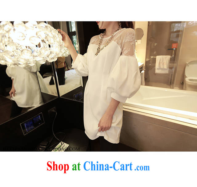 Sincerely, 2015 spring new Europe XL women mm thick graphics thin winter clothing and fat lace T-shirt dresses Y 2358 black XXXL pictures, price, brand platters! Elections are good character, the national distribution, so why buy now enjoy more preferential! Health