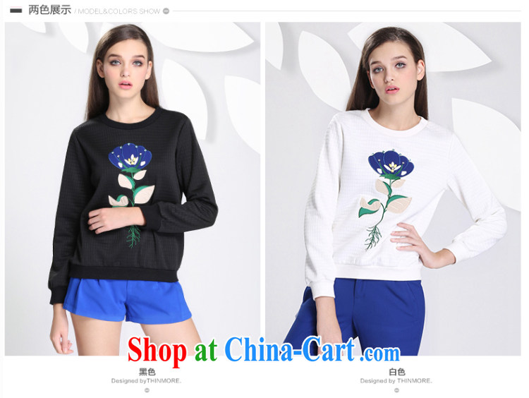The Mak is the adolescent girls with 2015 spring new thick mm video thin embroidered long-sleeved T-shirt girls 651365141 black 3 XL pictures, price, brand platters! Elections are good character, the national distribution, so why buy now enjoy more preferential! Health