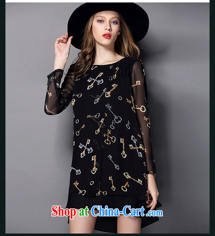 Director of 2015 spring New, and indeed increase, female retro stamp long-sleeved snow woven dresses 2827 black large code 5 200 XL about Jack pictures, price, brand platters! Elections are good character, the national distribution, so why buy now enjoy more preferential! Health